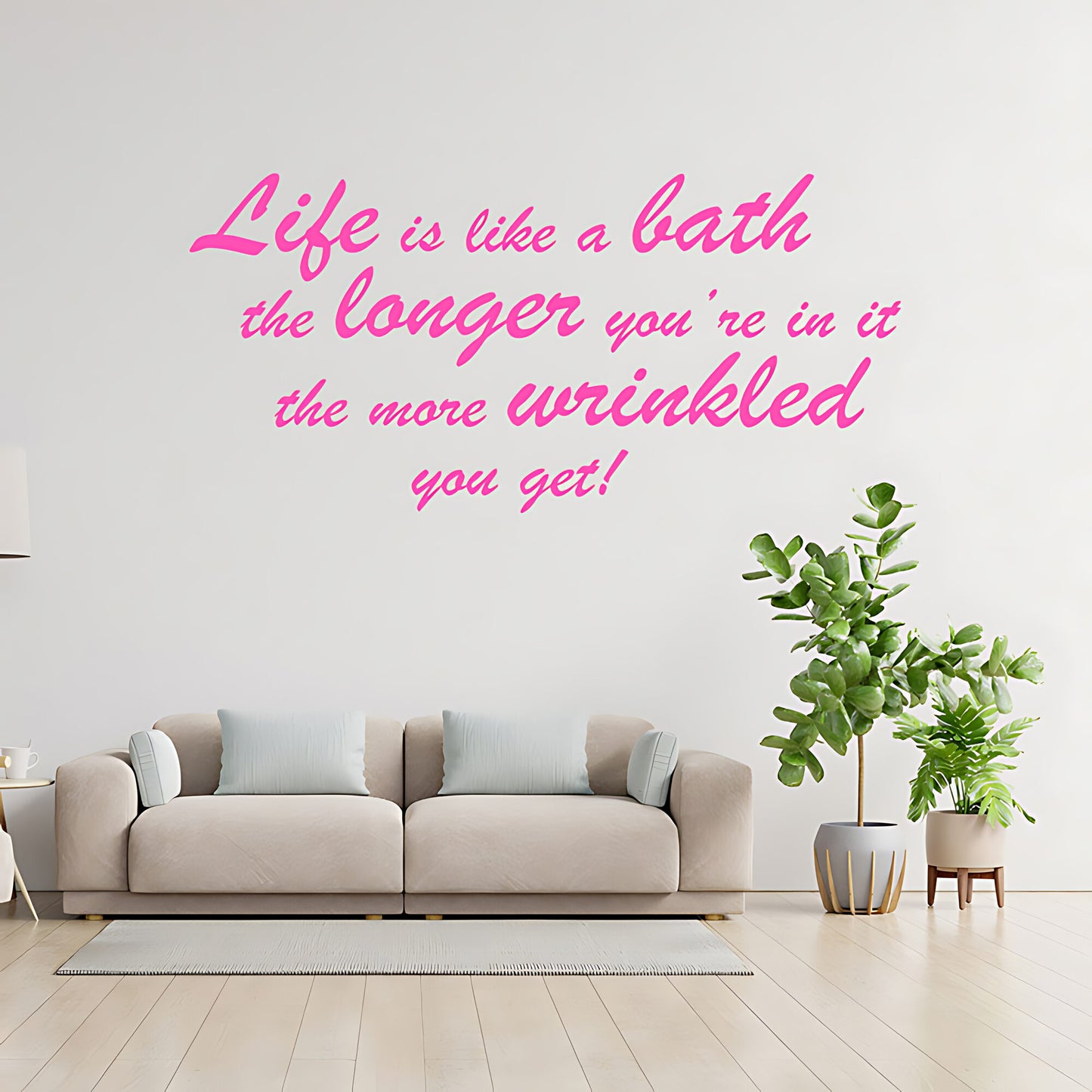 Life Is Like... Bathroom Wall Sticker Art Decal Quote
