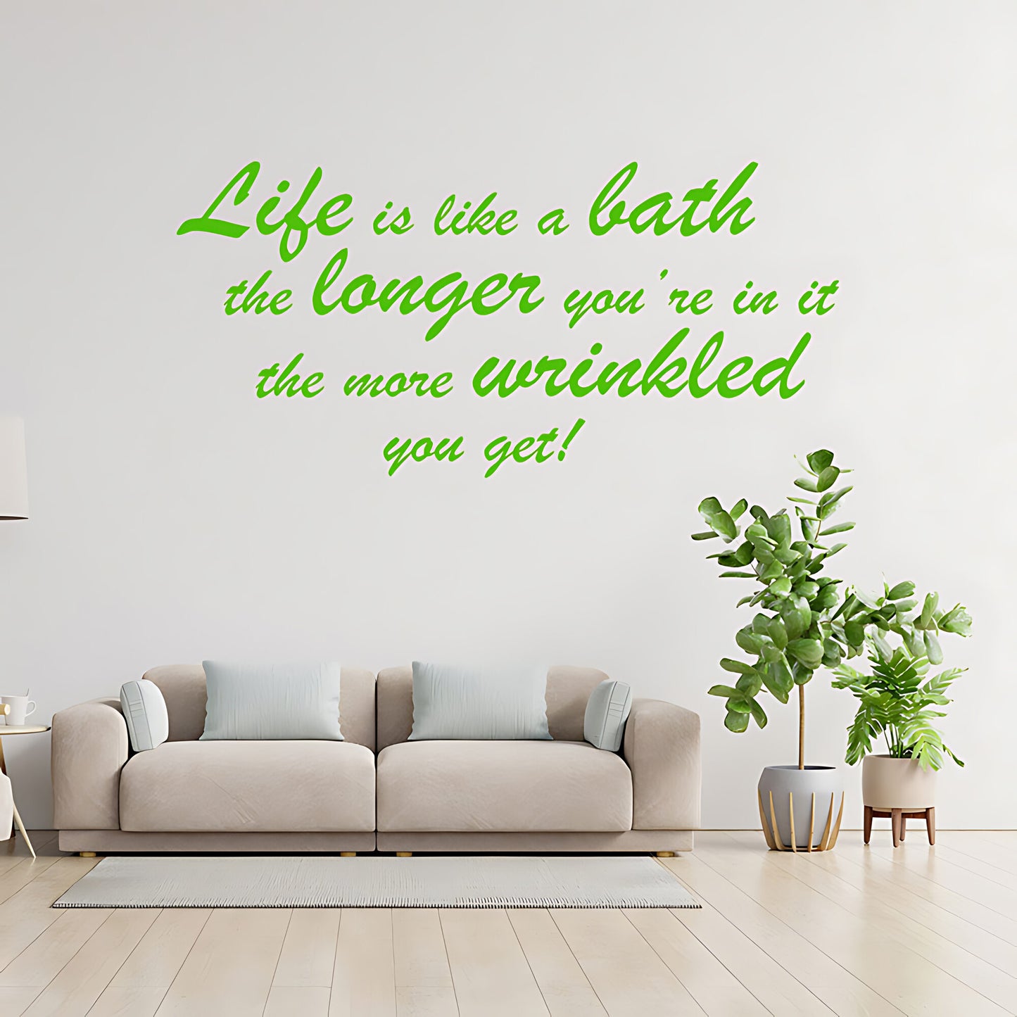 Life Is Like... Bathroom Wall Sticker Art Decal Quote