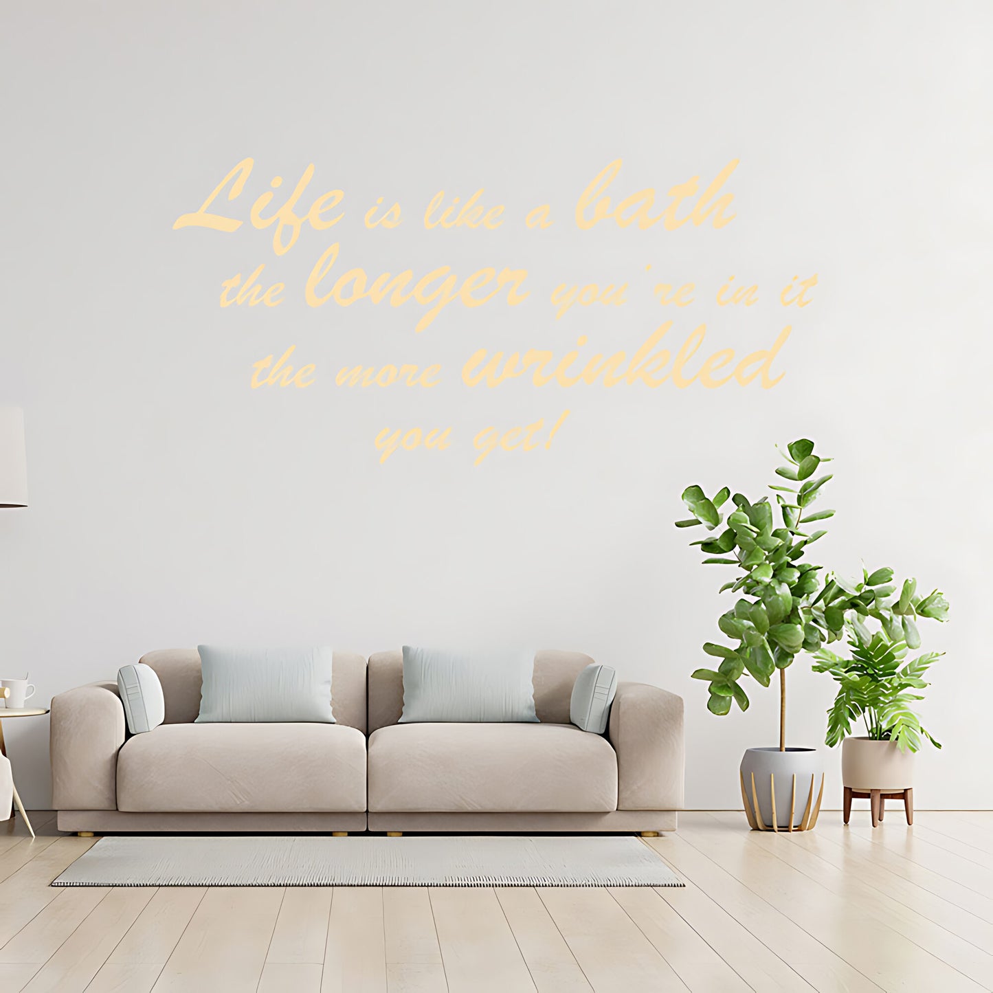 Life Is Like... Bathroom Wall Sticker Art Decal Quote