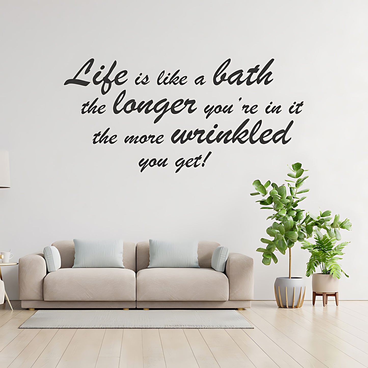 Life Is Like... Bathroom Wall Sticker Art Decal Quote