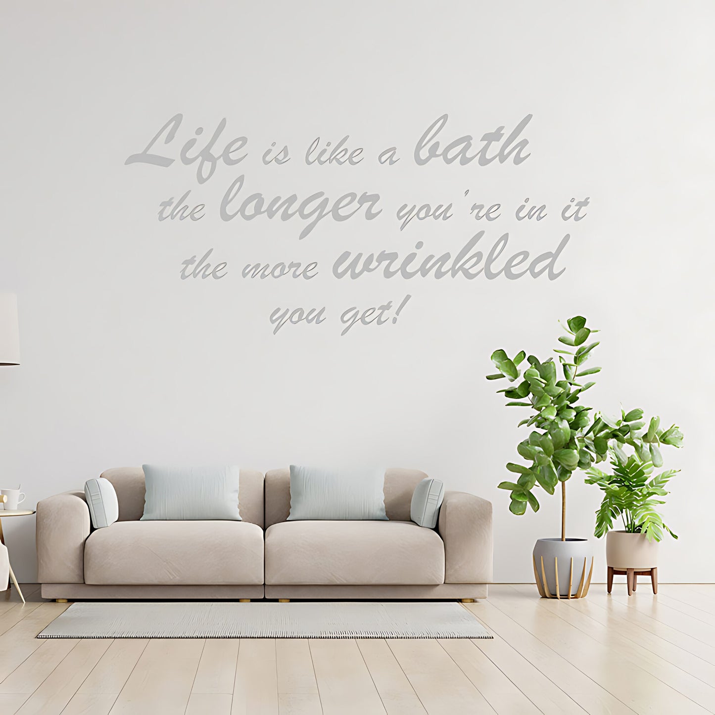 Life Is Like... Bathroom Wall Sticker Art Decal Quote