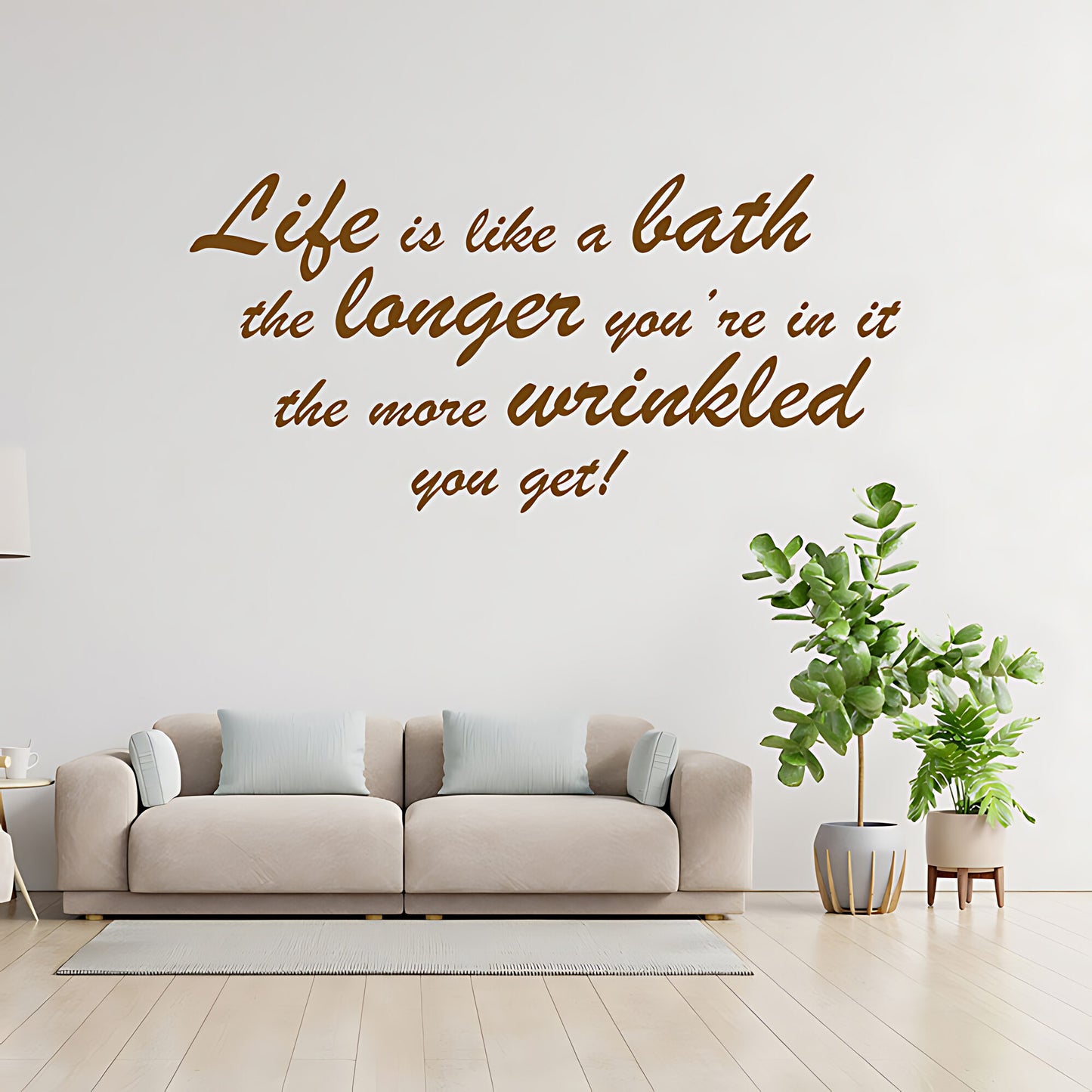 Life Is Like... Bathroom Wall Sticker Art Decal Quote
