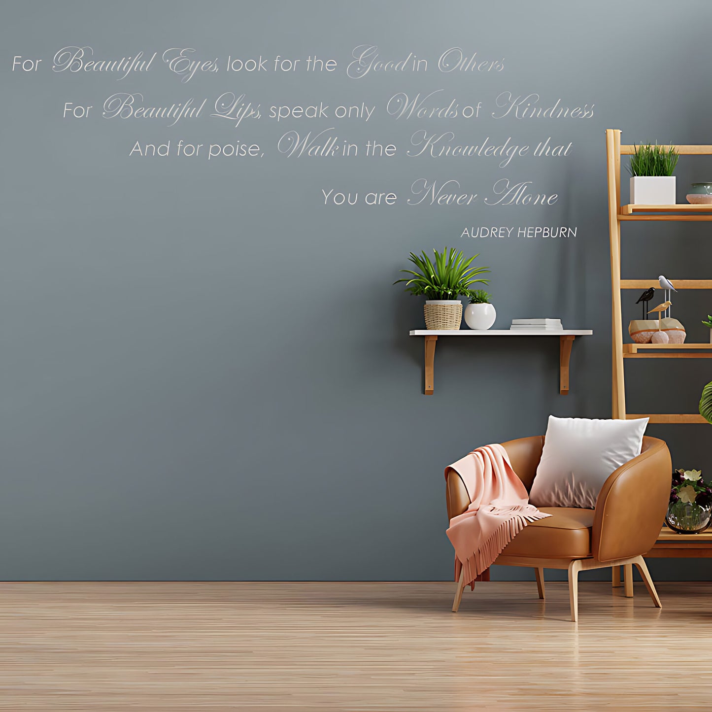 Audrey Hepburn Quote Wall Sticker - Look for the Good