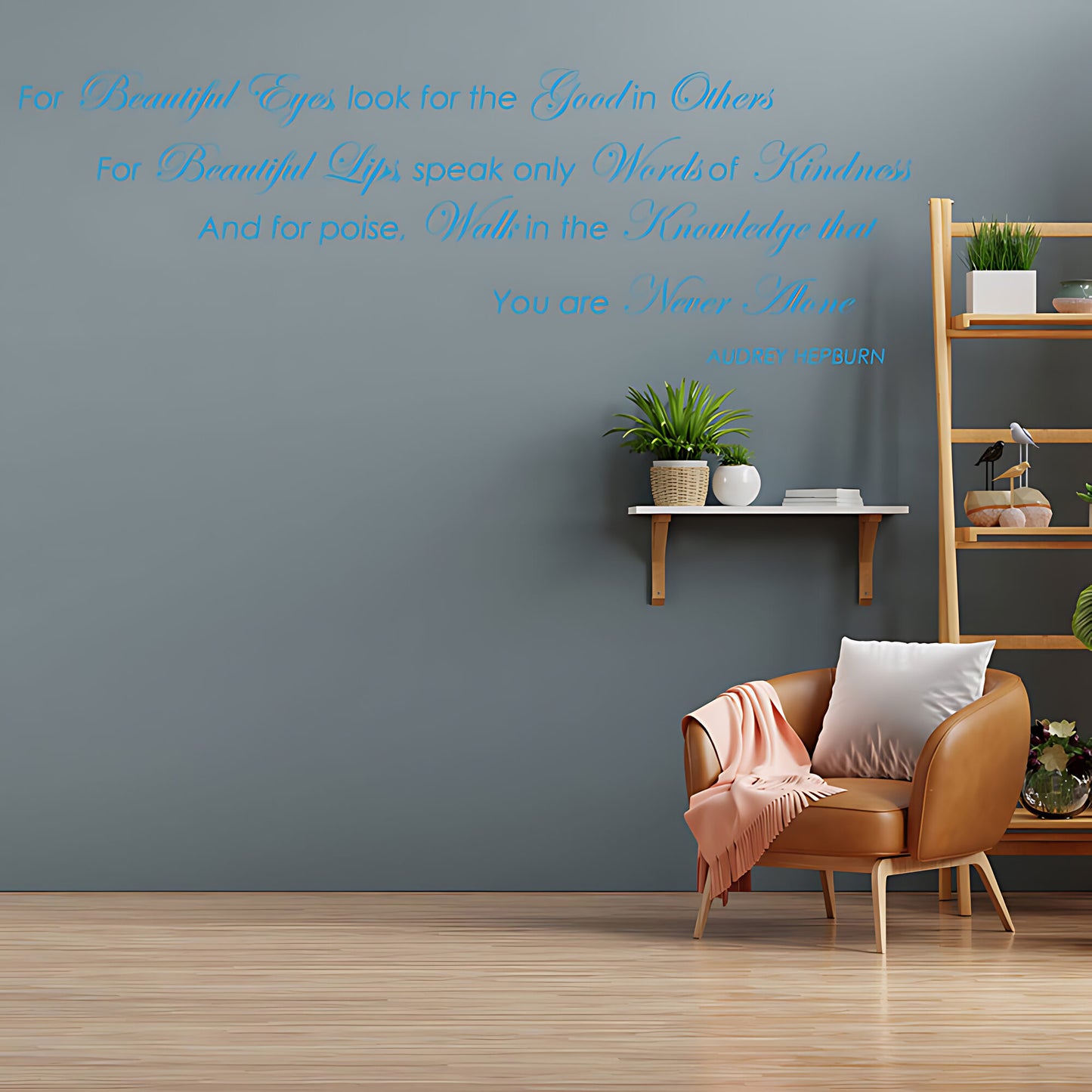 Audrey Hepburn Quote Wall Sticker - Look for the Good