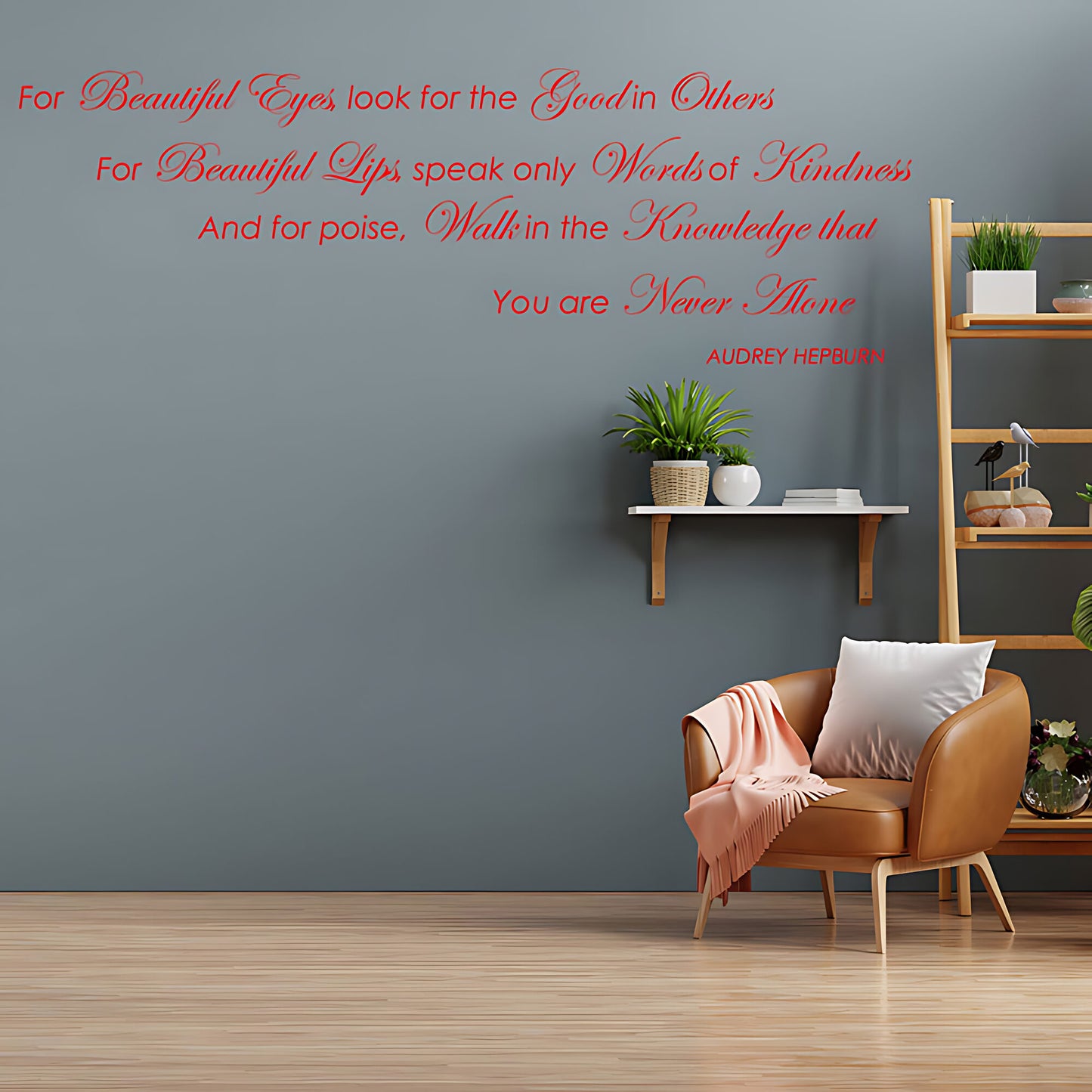 Audrey Hepburn Quote Wall Sticker - Look for the Good
