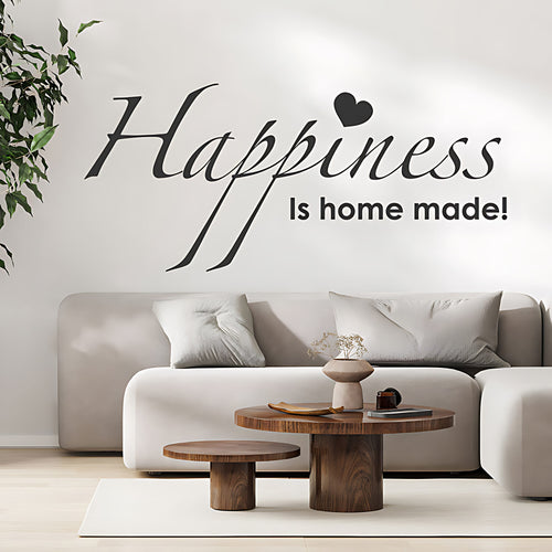 Family Happiness Wall Sticker - Home Quote Decal