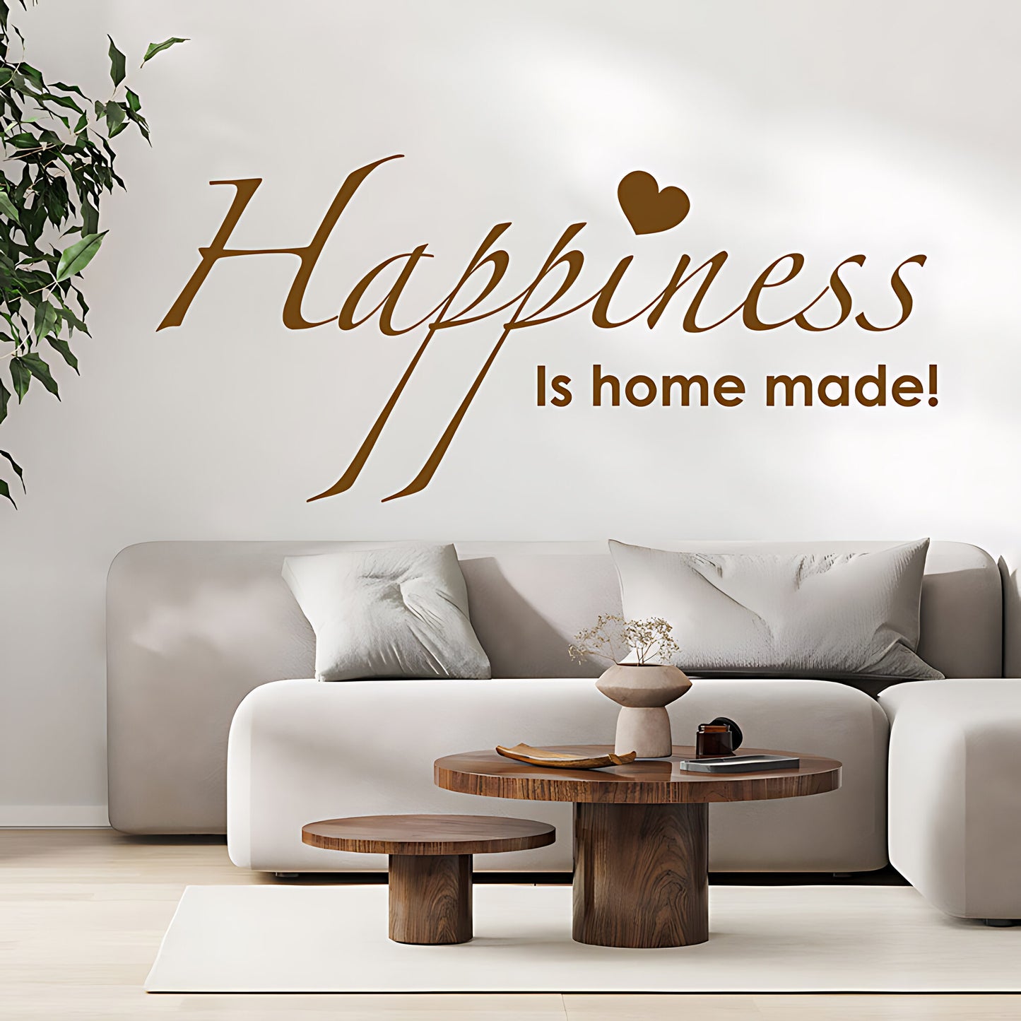 Family Happiness Wall Sticker - Home Quote Decal