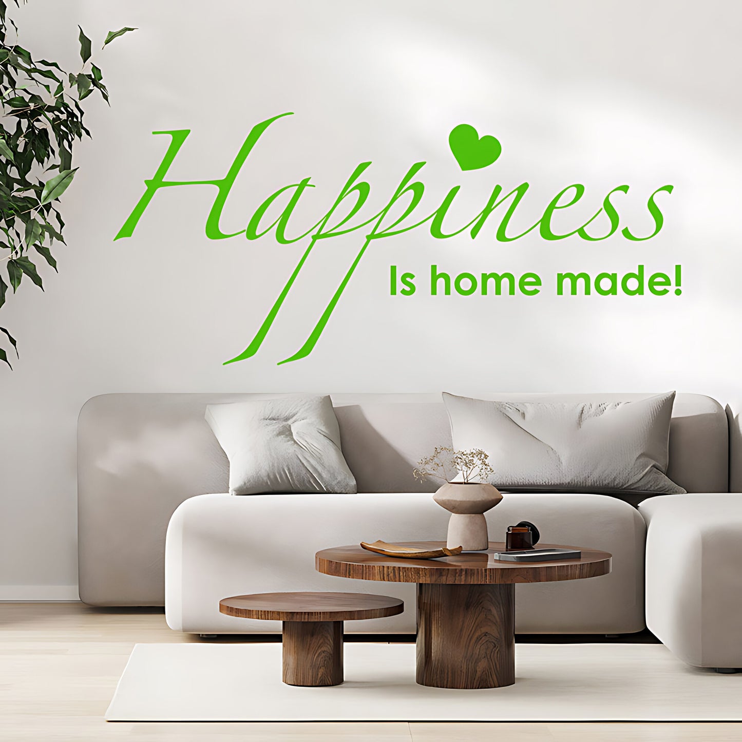 Family Happiness Wall Sticker - Home Quote Decal
