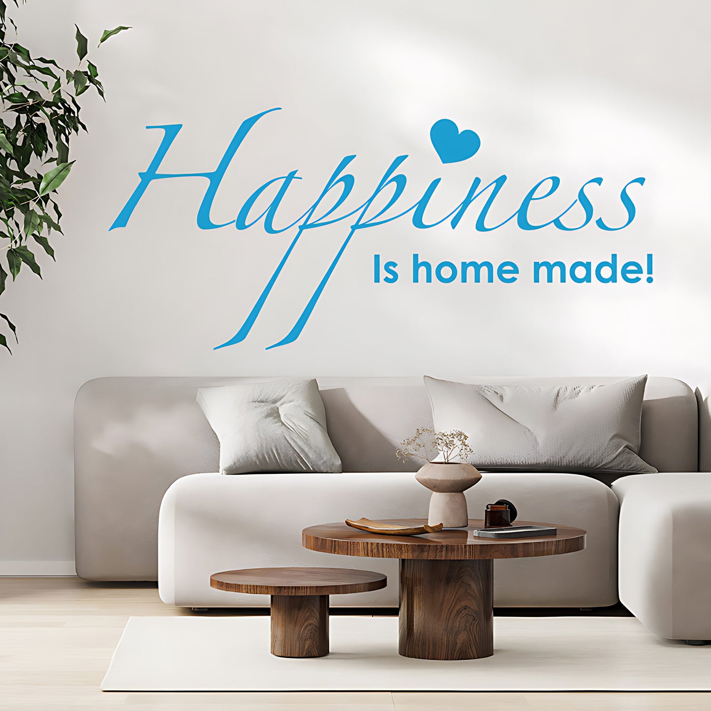 Family Happiness Wall Sticker - Home Quote Decal