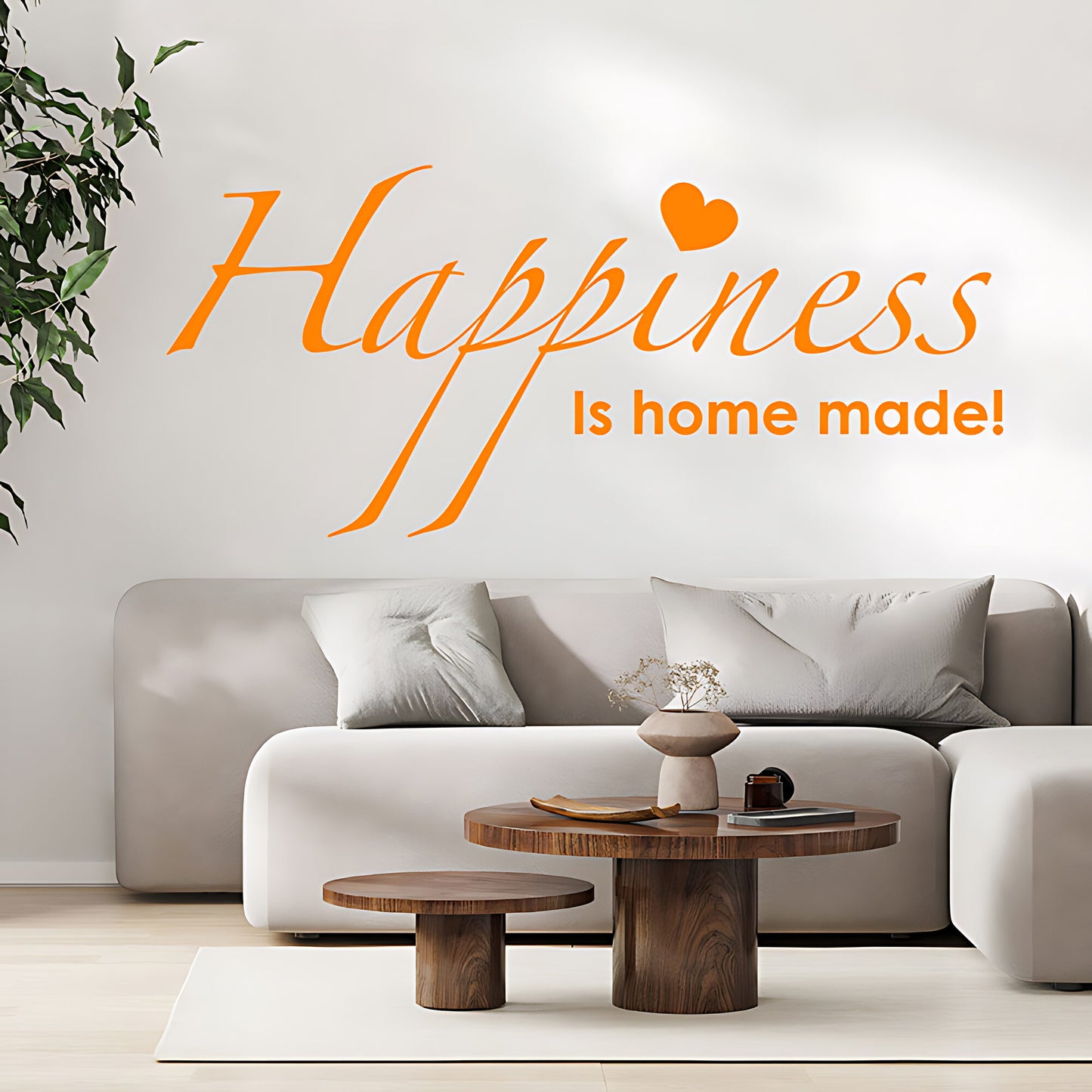 Family Happiness Wall Sticker - Home Quote Decal