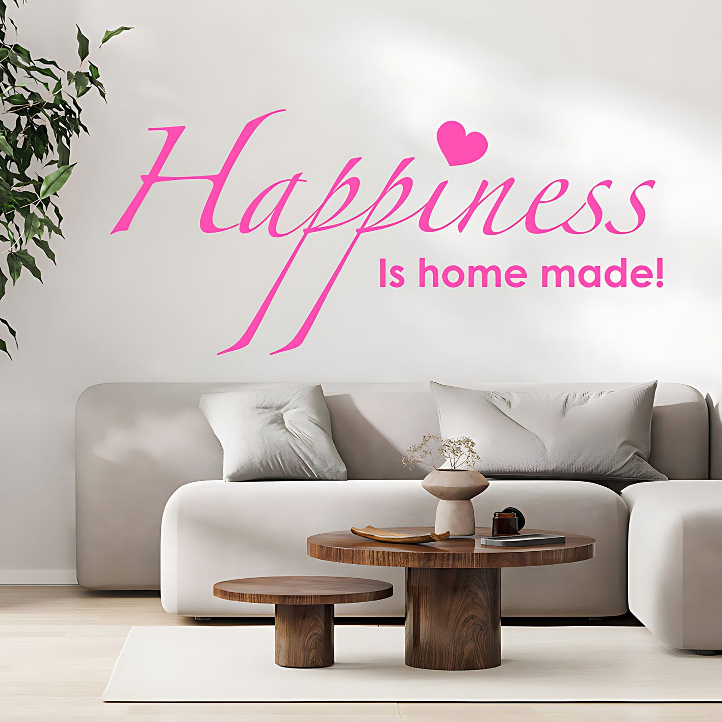Family Happiness Wall Sticker - Home Quote Decal