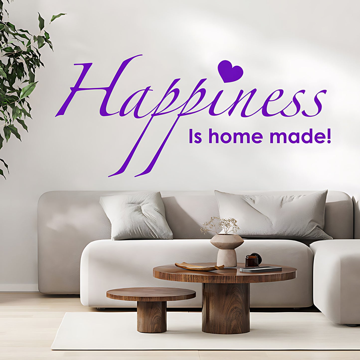 Family Happiness Wall Sticker - Home Quote Decal