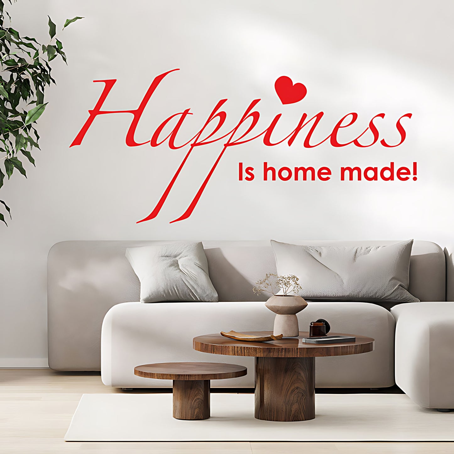 Family Happiness Wall Sticker - Home Quote Decal