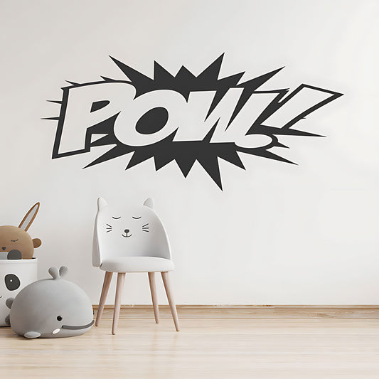 POW! Comic Book Explosion Wall Sticker – Superhero Pop Art Kids Decal