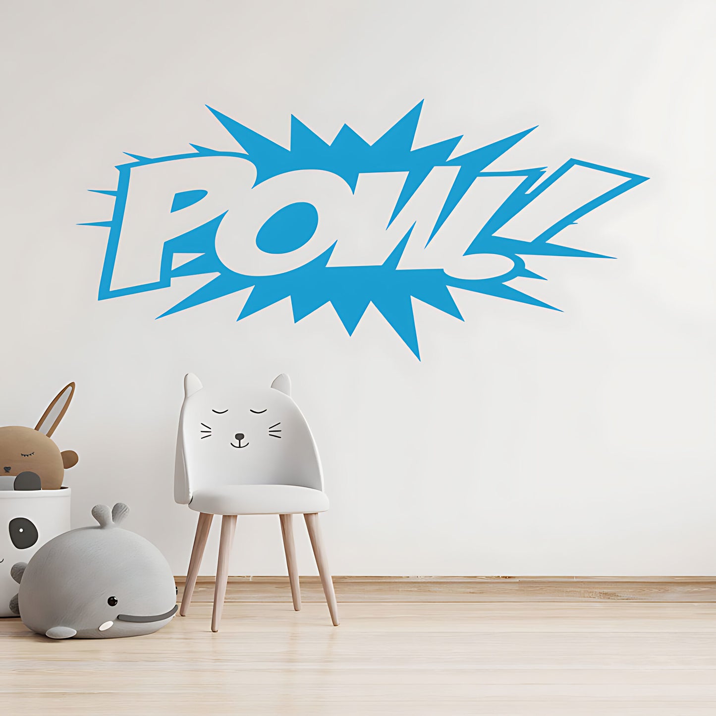 POW! Comic Book Explosion Wall Sticker – Superhero Pop Art Kids Decal