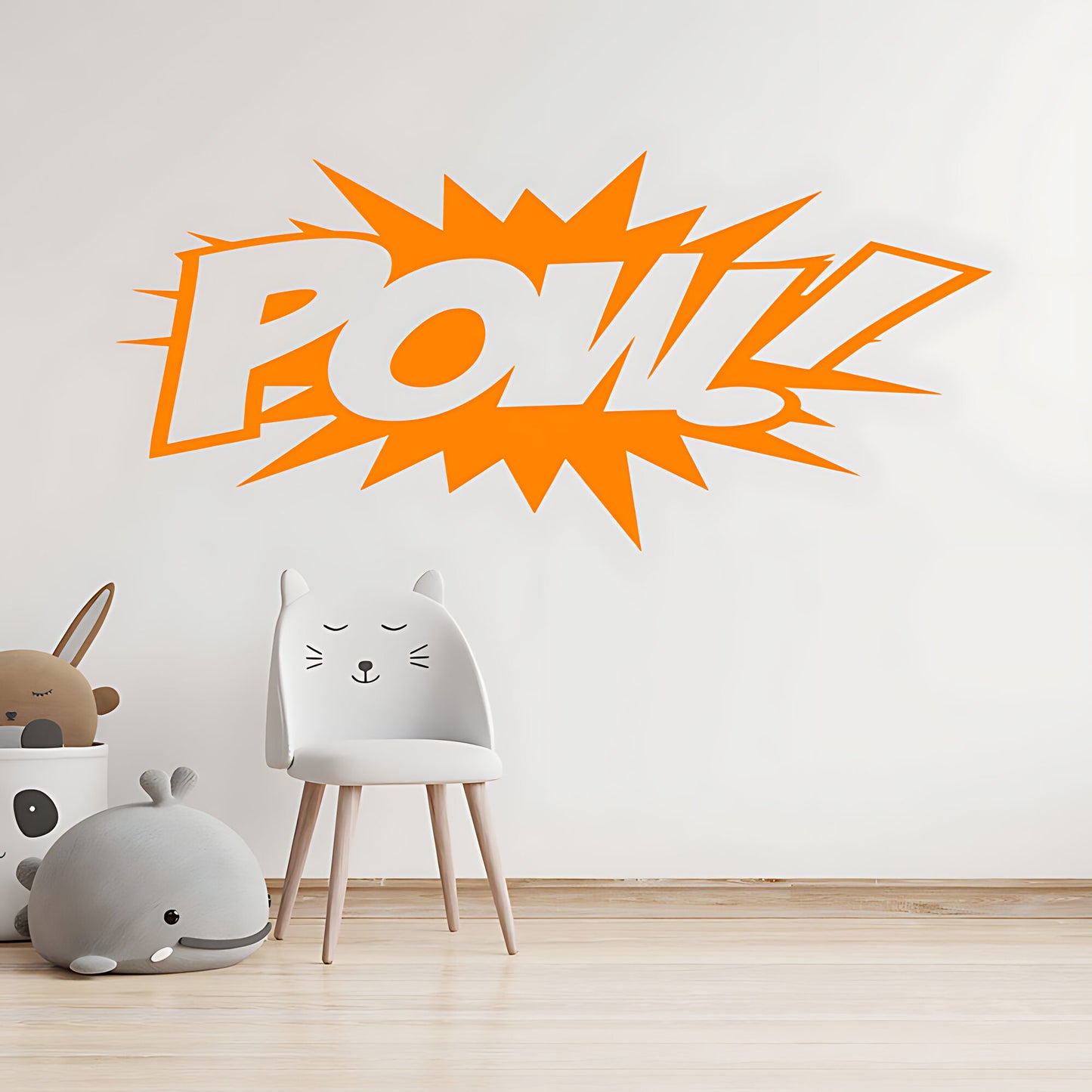 POW! Comic Book Explosion Wall Sticker – Superhero Pop Art Kids Decal