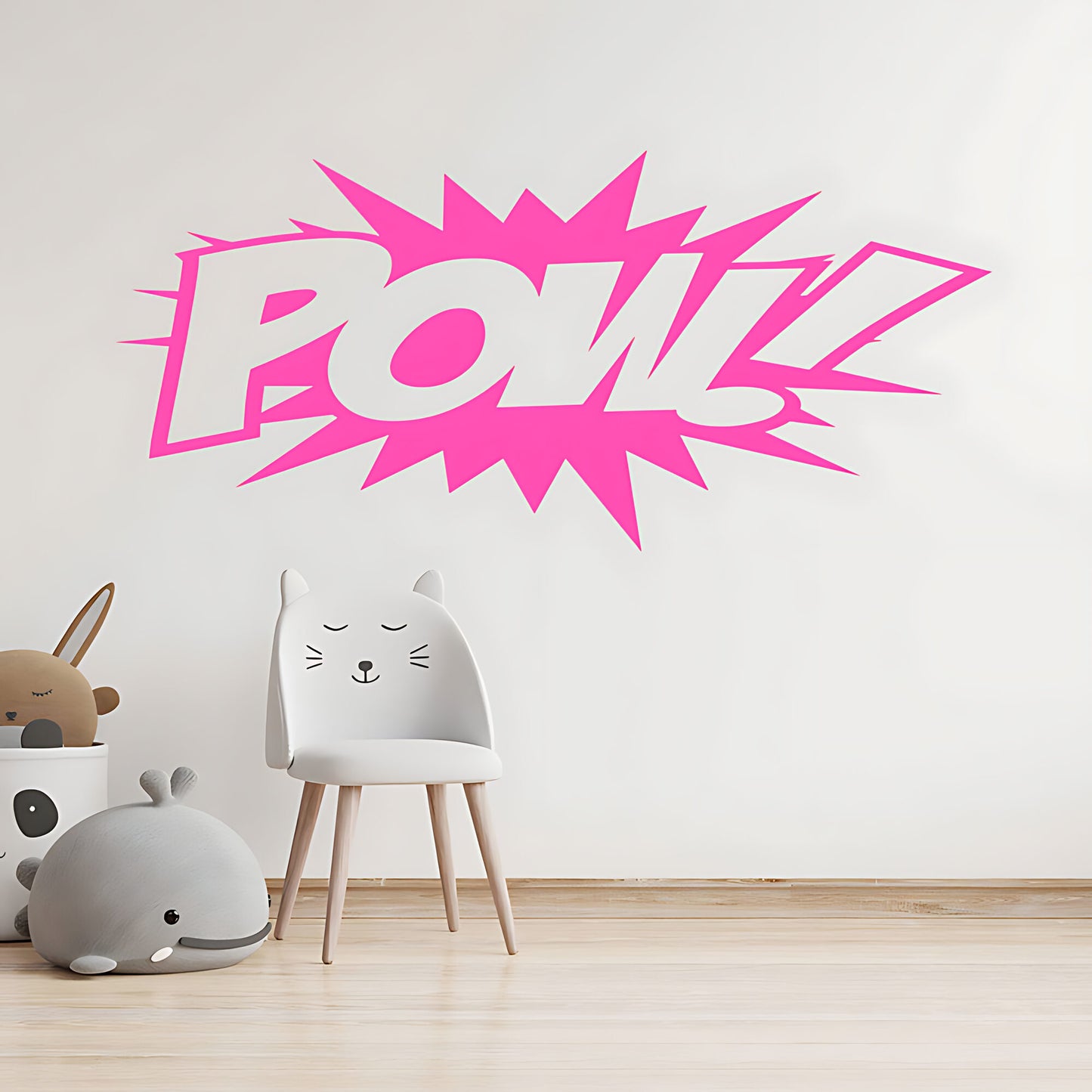 POW! Comic Book Explosion Wall Sticker – Superhero Pop Art Kids Decal