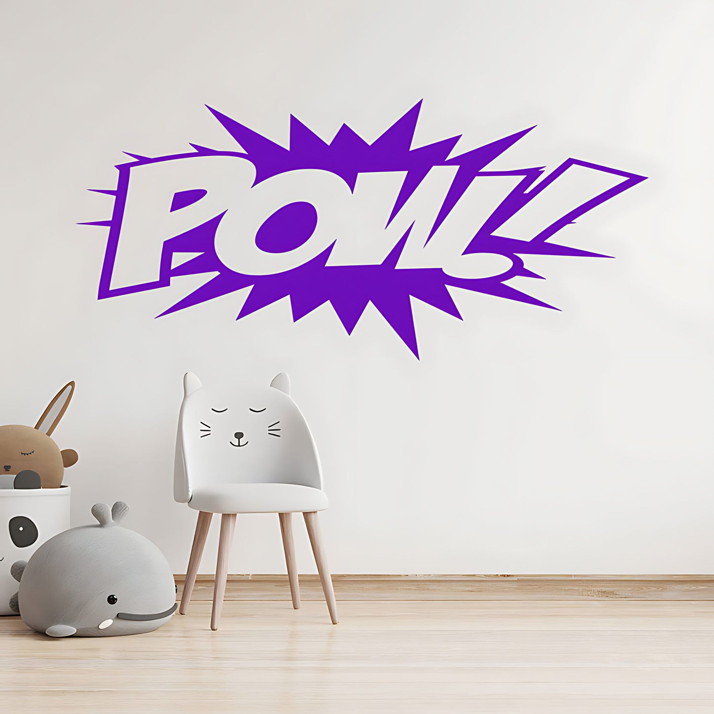 POW! Comic Book Explosion Wall Sticker – Superhero Pop Art Kids Decal