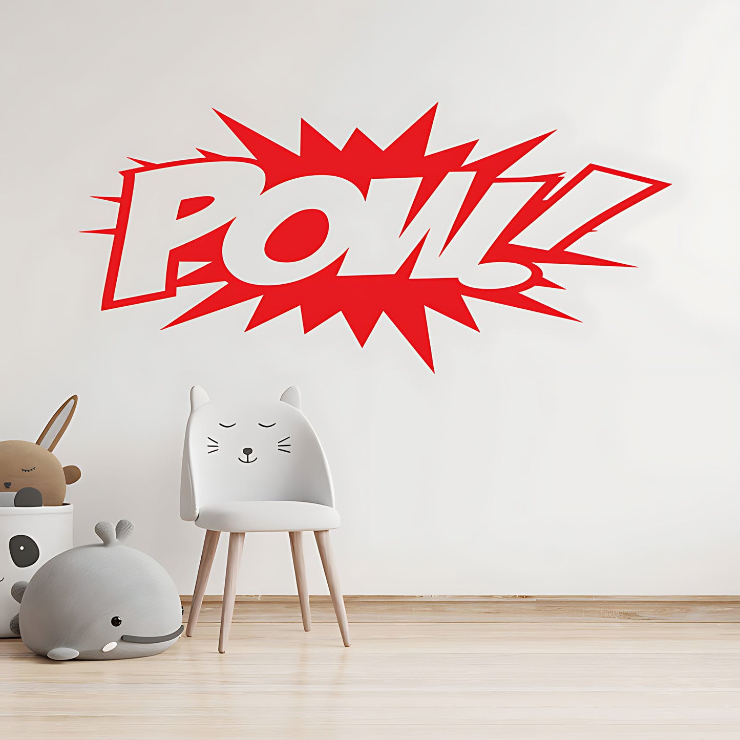 POW! Comic Book Explosion Wall Sticker – Superhero Pop Art Kids Decal