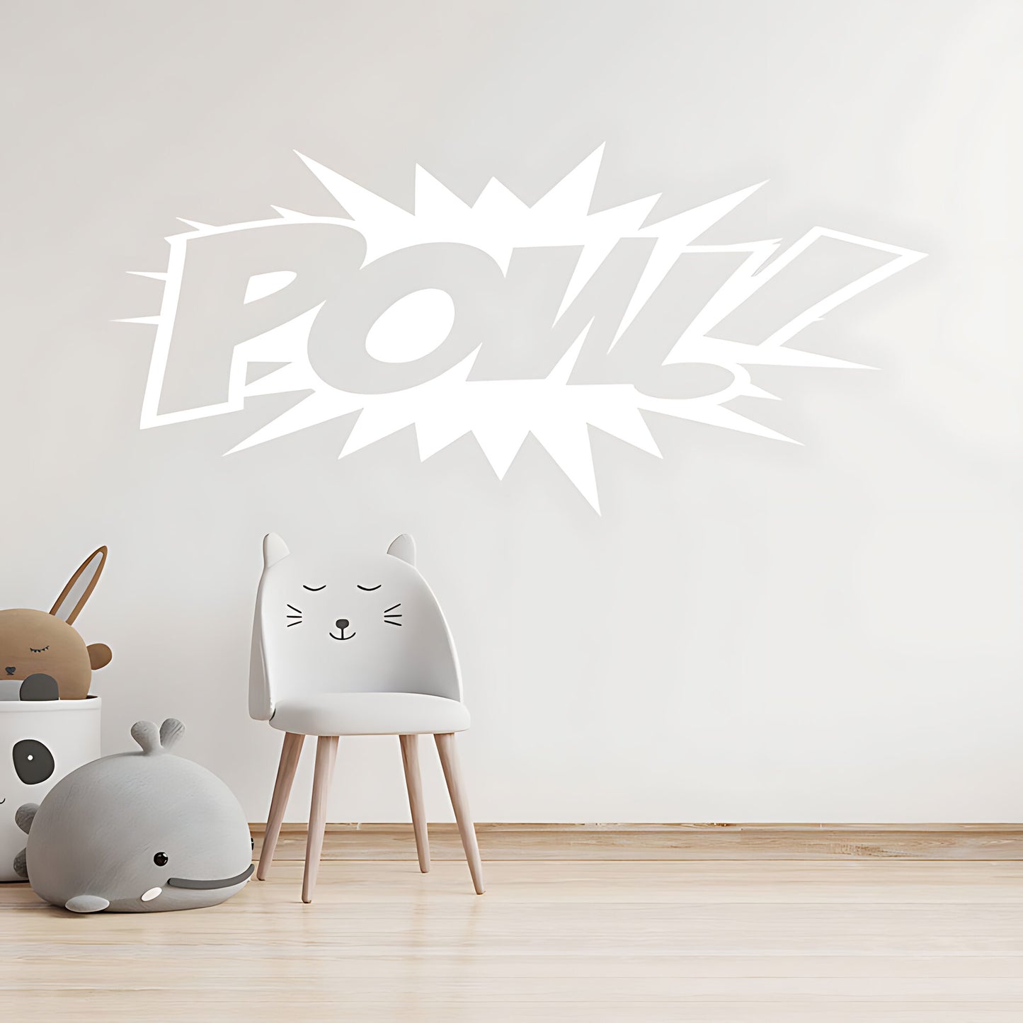 POW! Comic Book Explosion Wall Sticker – Superhero Pop Art Kids Decal