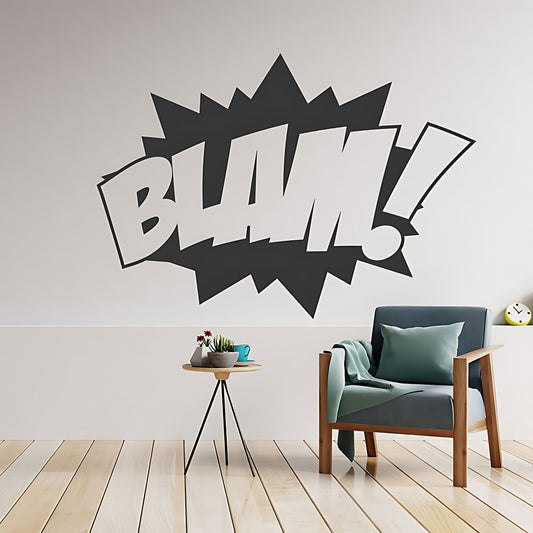 BLAM! Comic Book Superhero Kids Wall Decal