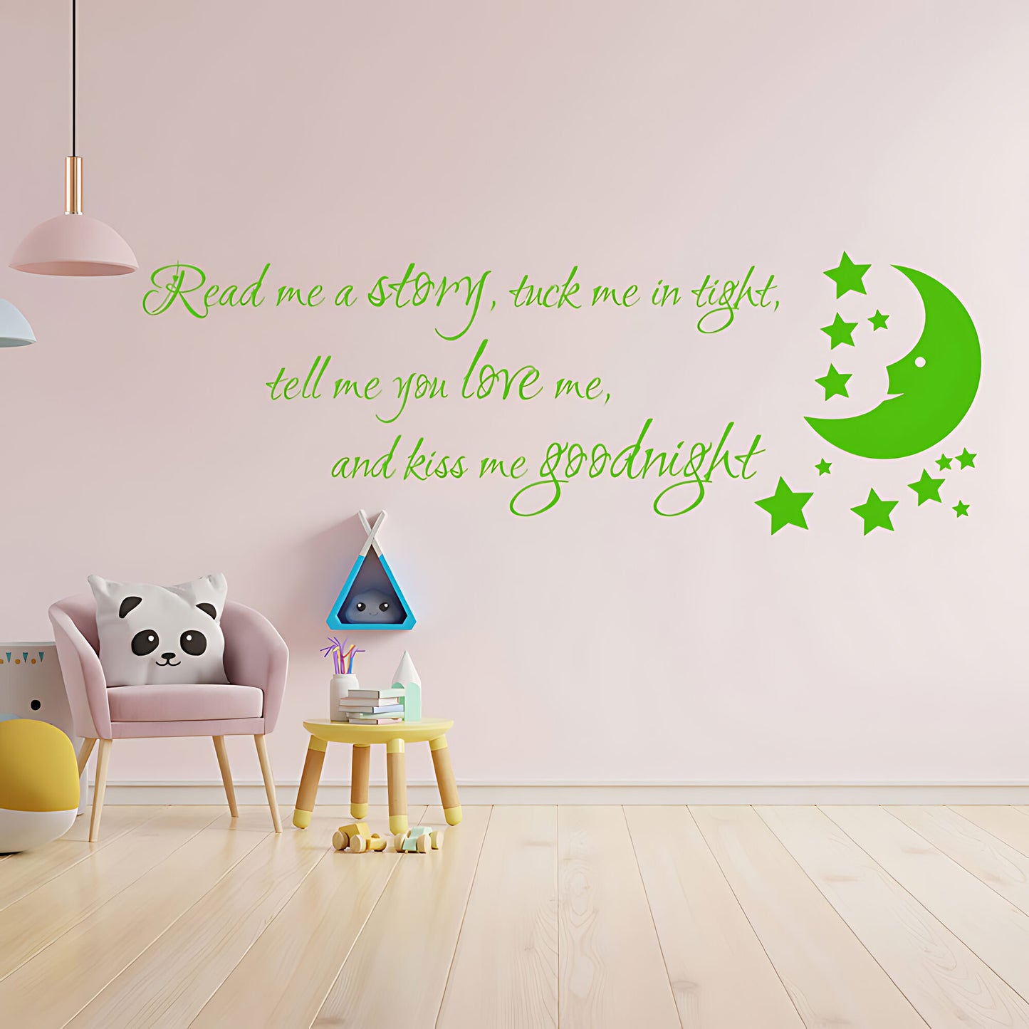 Nursery Wall Sticker - Read Me a Story Quote for Kids