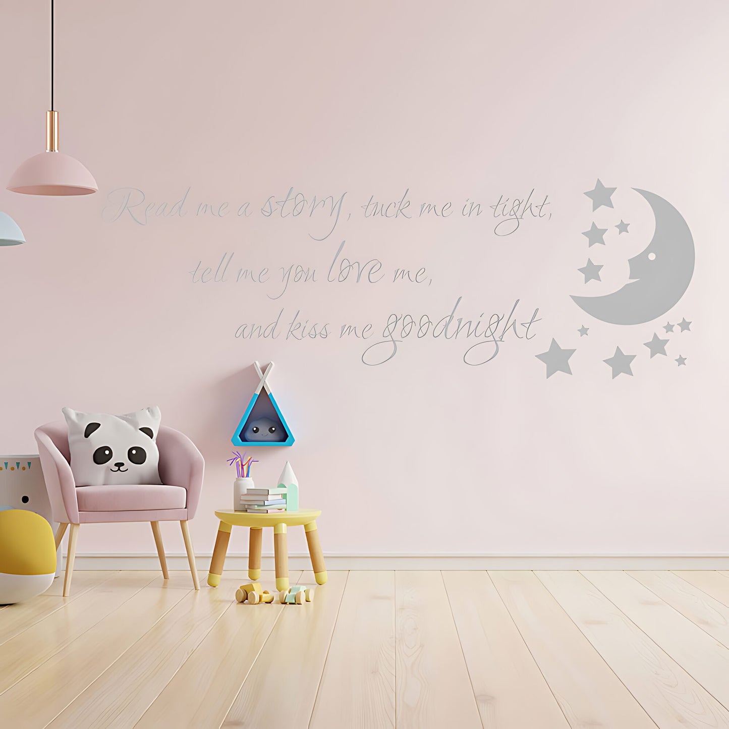 Nursery Wall Sticker - Read Me a Story Quote for Kids