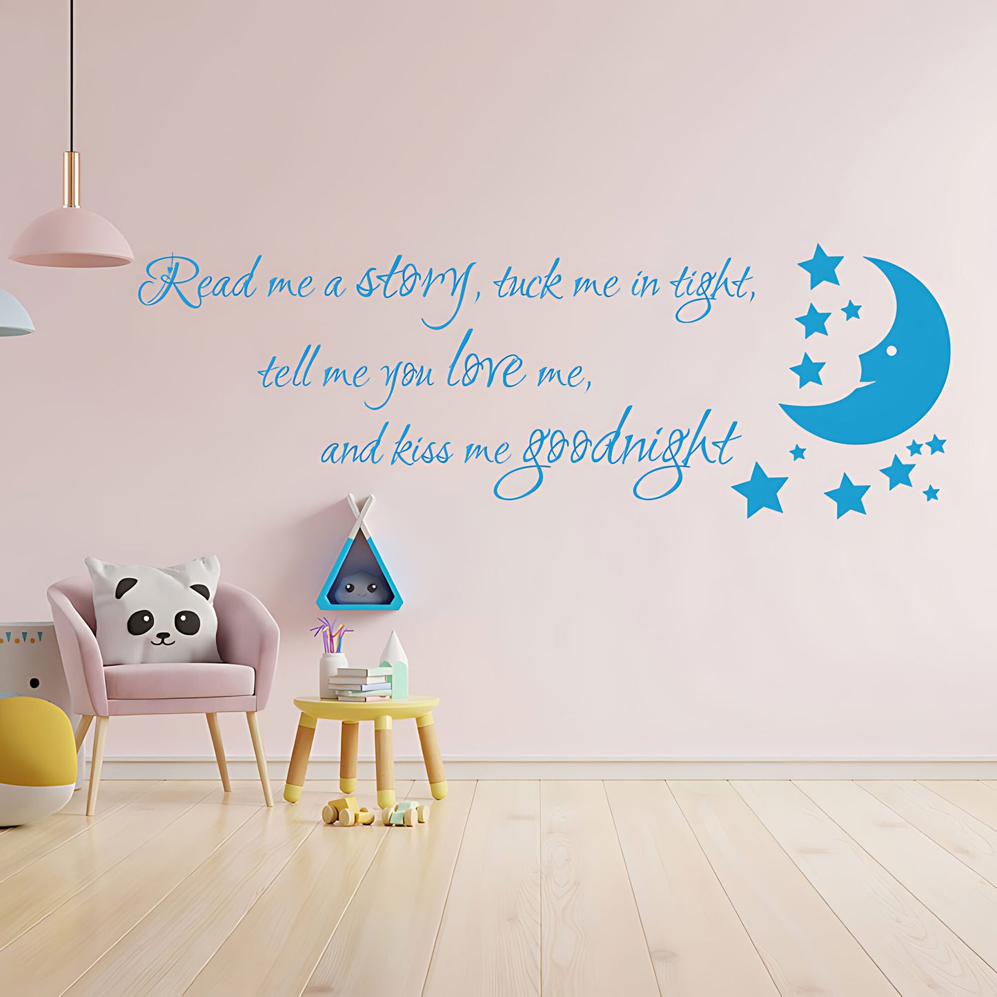 Nursery Wall Sticker - Read Me a Story Quote for Kids