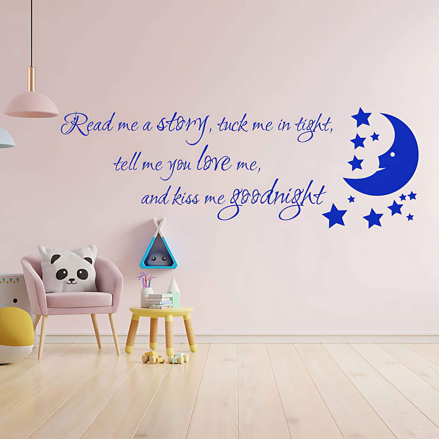 Nursery Wall Sticker - Read Me a Story Quote for Kids