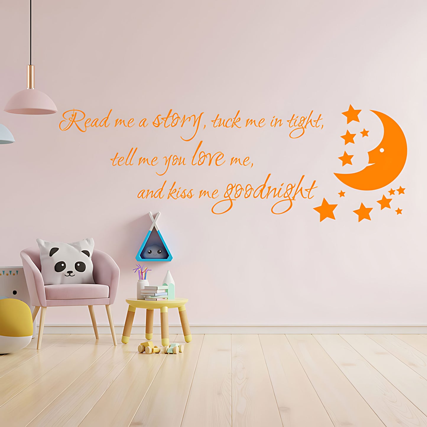 Nursery Wall Sticker - Read Me a Story Quote for Kids