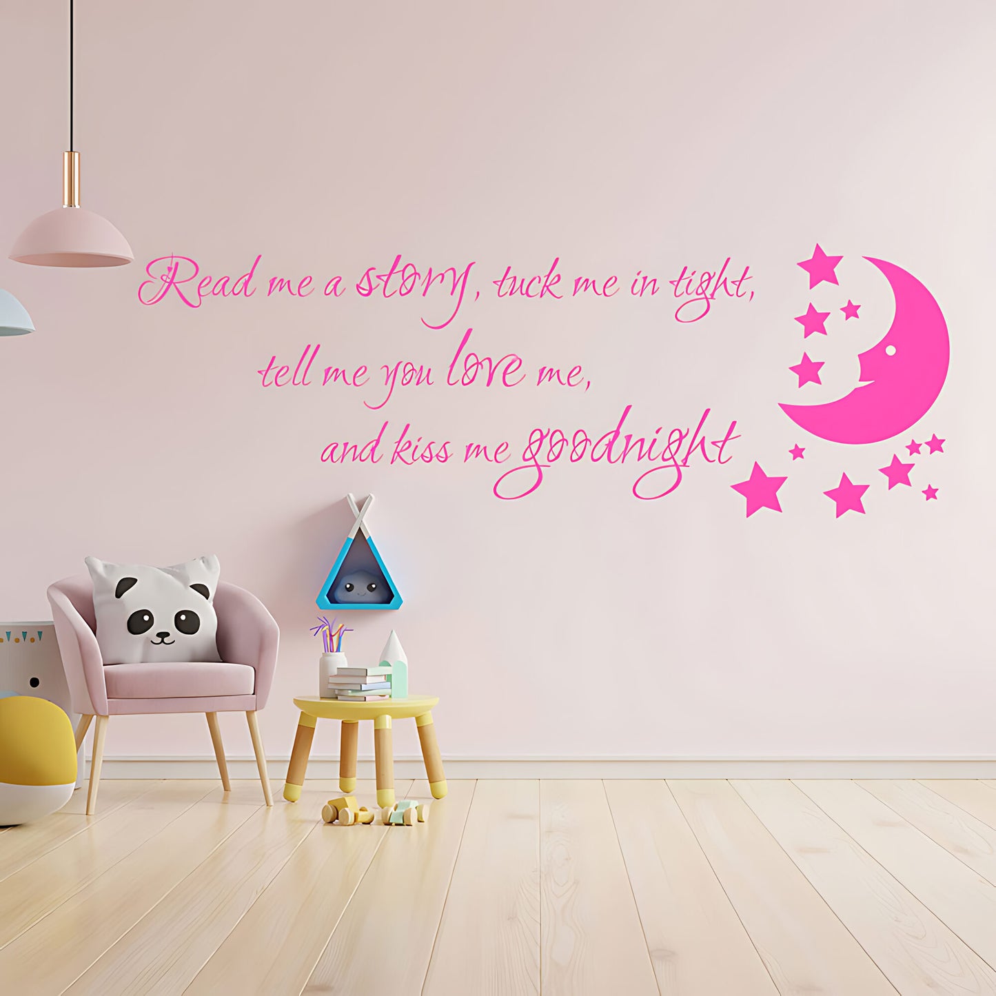 Nursery Wall Sticker - Read Me a Story Quote for Kids