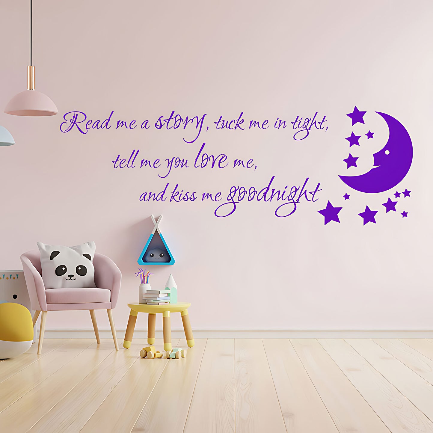 Nursery Wall Sticker - Read Me a Story Quote for Kids