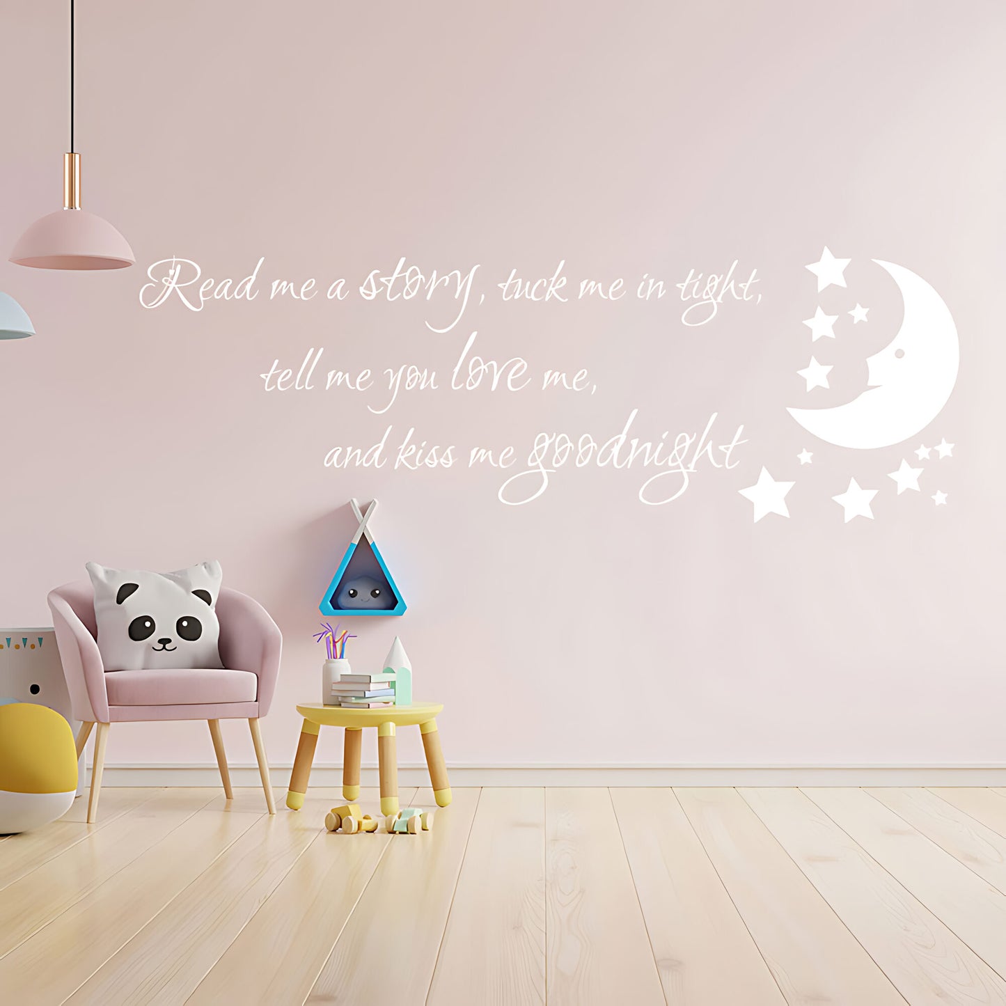 Nursery Wall Sticker - Read Me a Story Quote for Kids