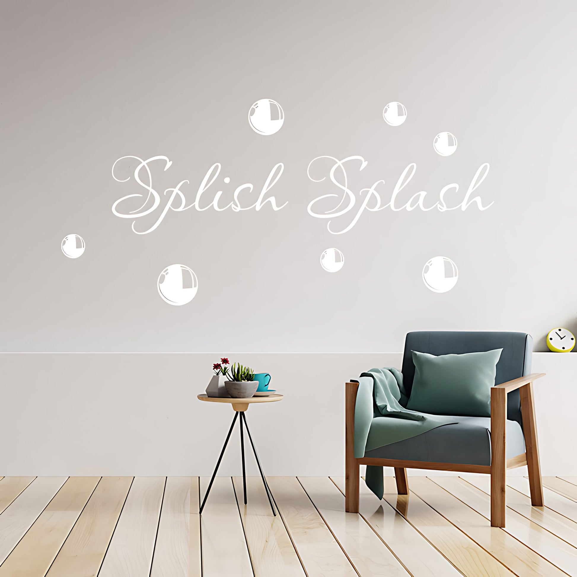 Splish Splash Bathroom Wall Sticker Vinyl Art Decal Quote