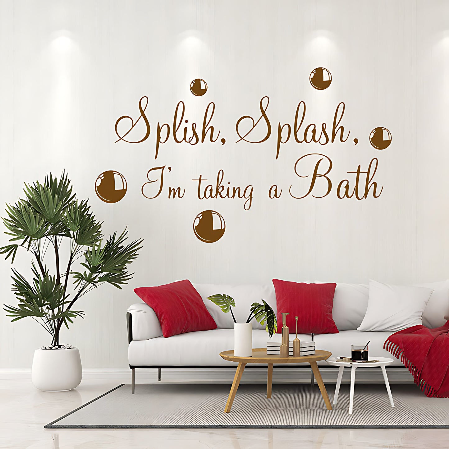 Splish Splash Taking a Bath Wall Sticker - Bathroom
