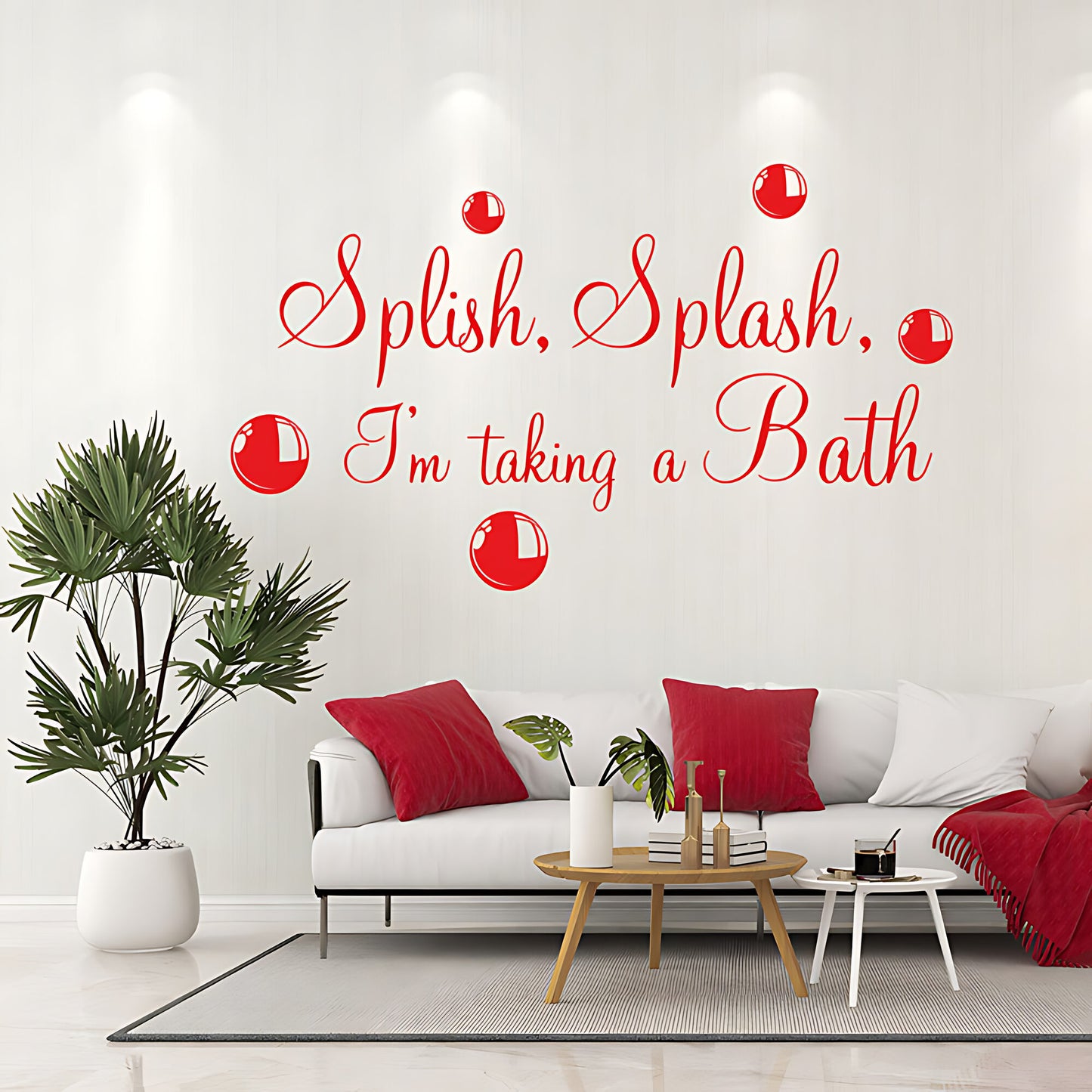 Splish Splash Taking a Bath Wall Sticker - Bathroom