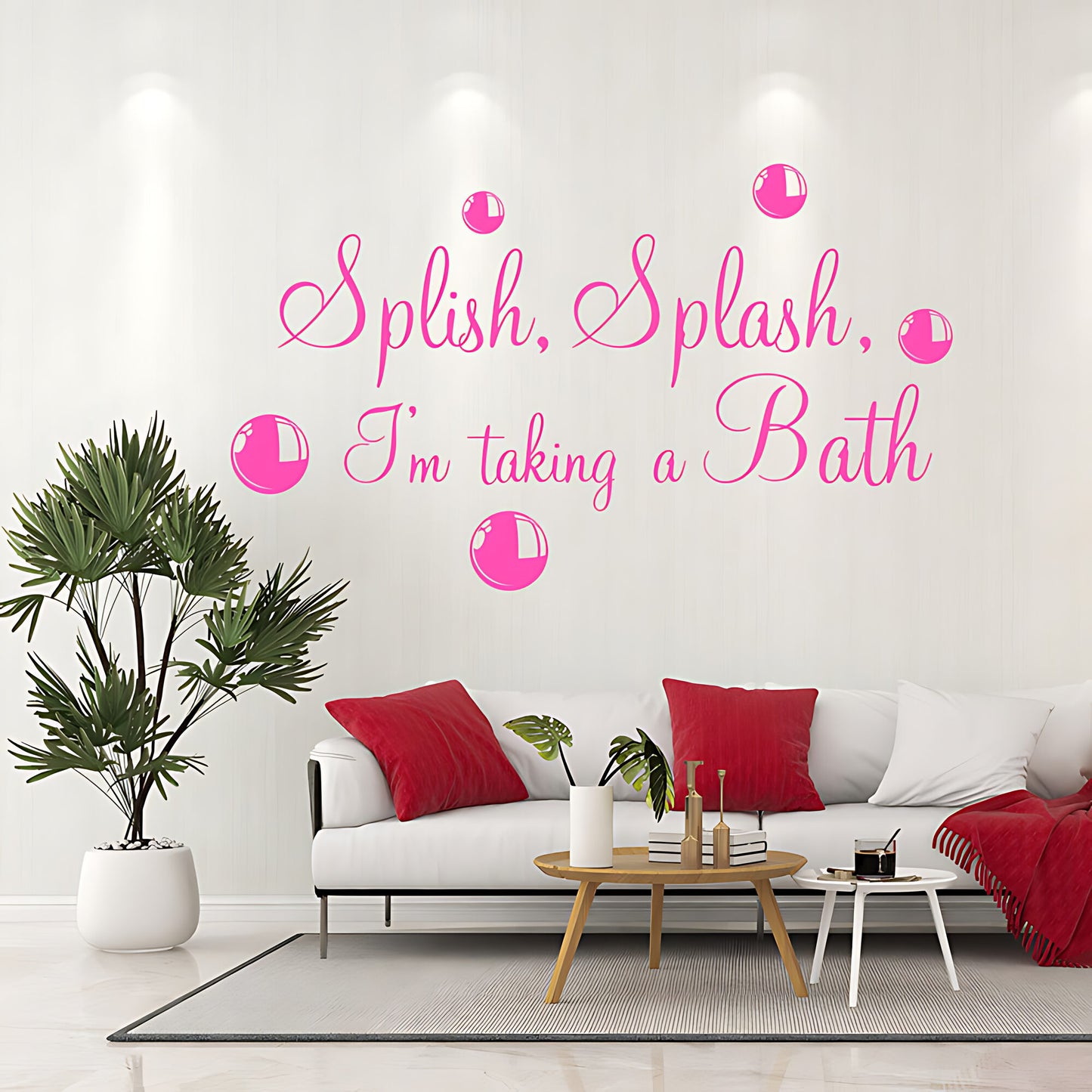 Splish Splash Taking a Bath Wall Sticker - Bathroom