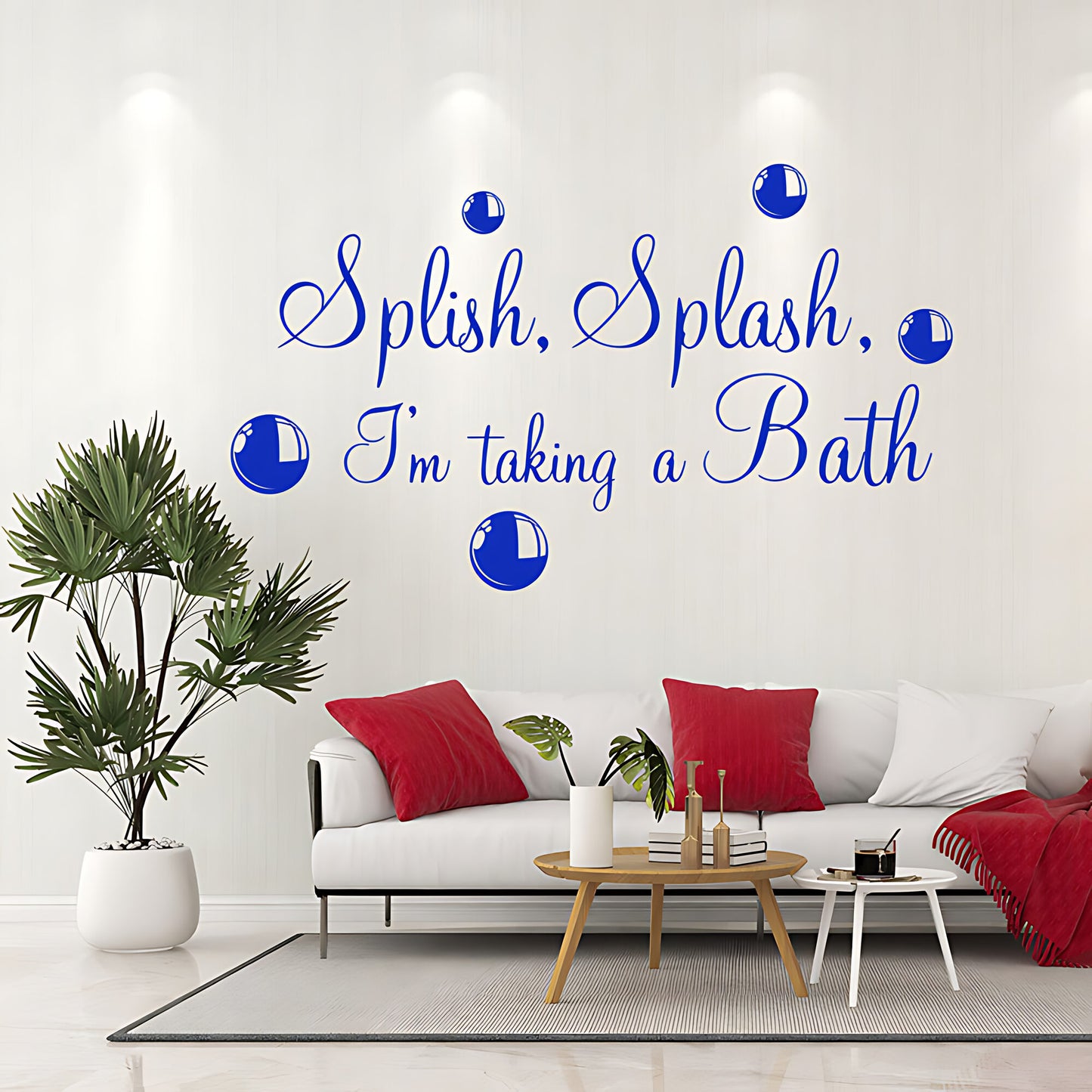 Splish Splash Taking a Bath Wall Sticker - Bathroom