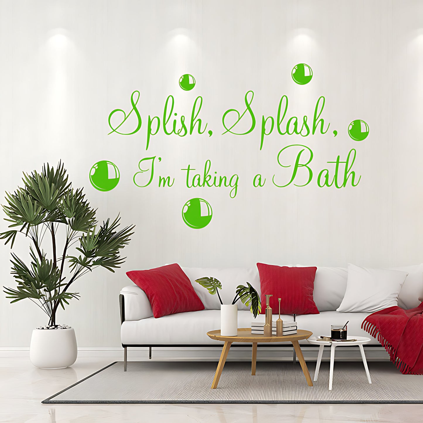 Splish Splash Taking a Bath Wall Sticker - Bathroom