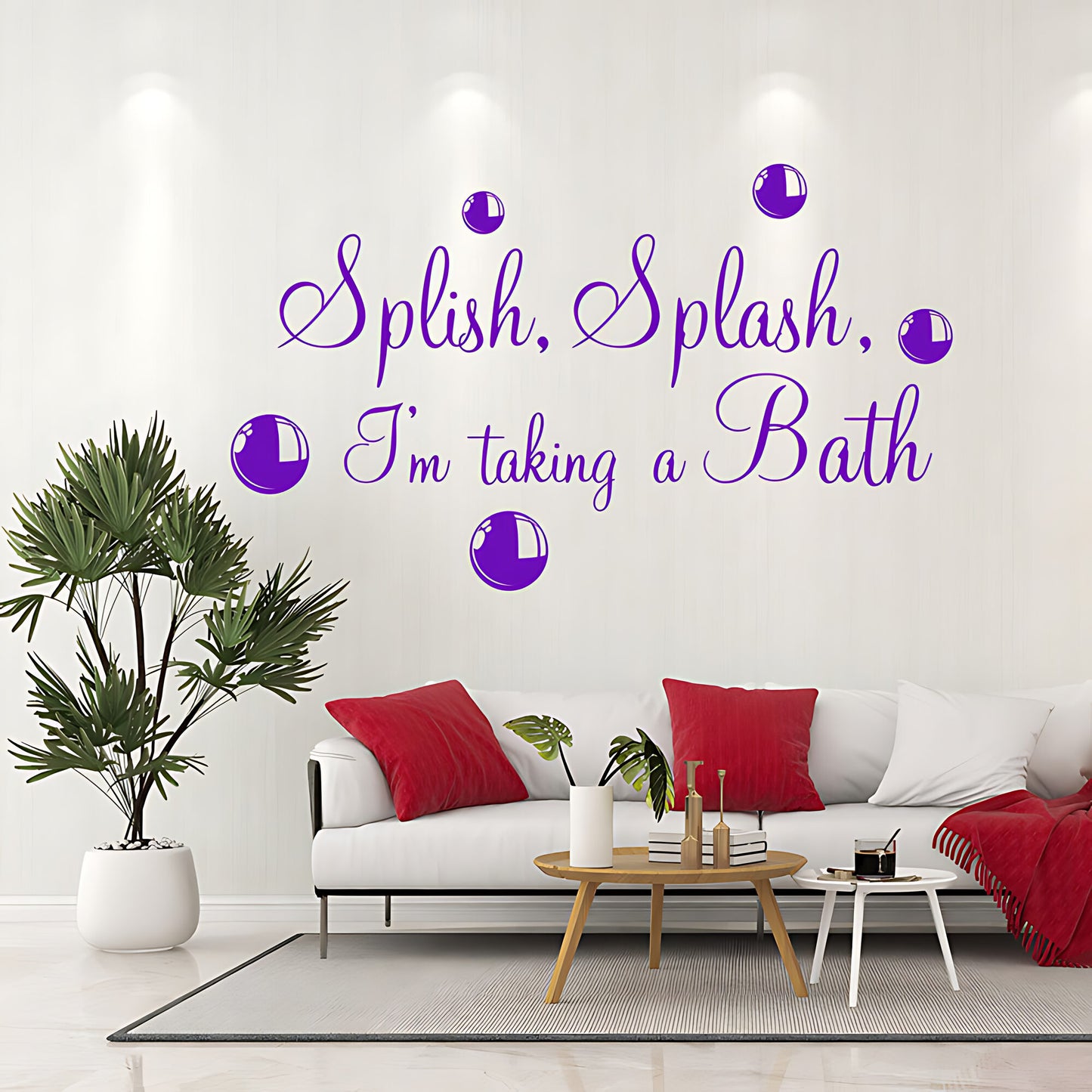 Splish Splash Taking a Bath Wall Sticker - Bathroom