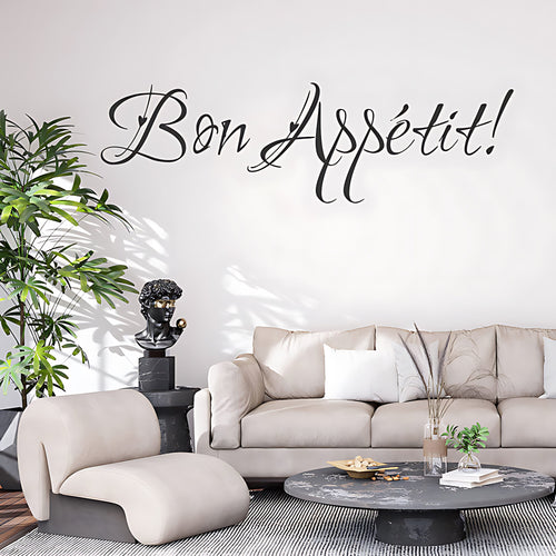'Bon Appetit' Kitchen Wall Sticker ‚Äì French Kitchen Quote Decal