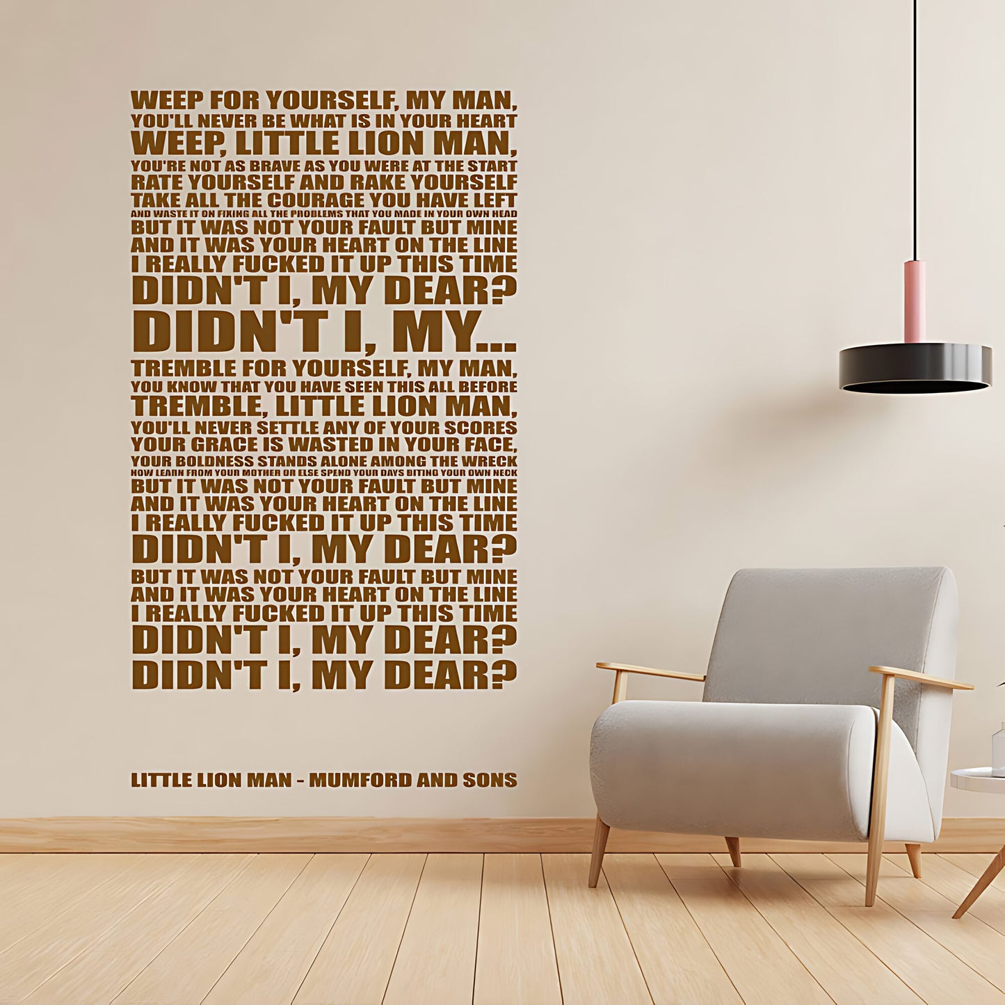 The Beatles All You Need Is Love Lyrics Wall Sticker – Music Decal