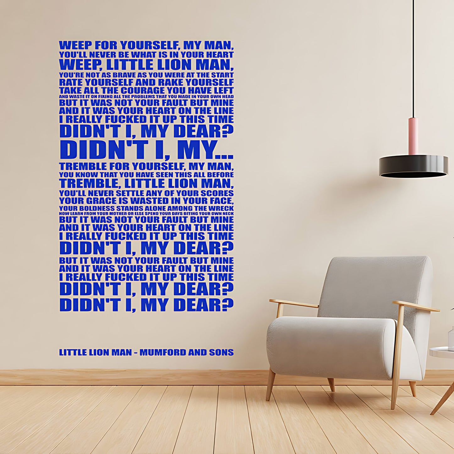 The Beatles All You Need Is Love Lyrics Wall Sticker – Music Decal
