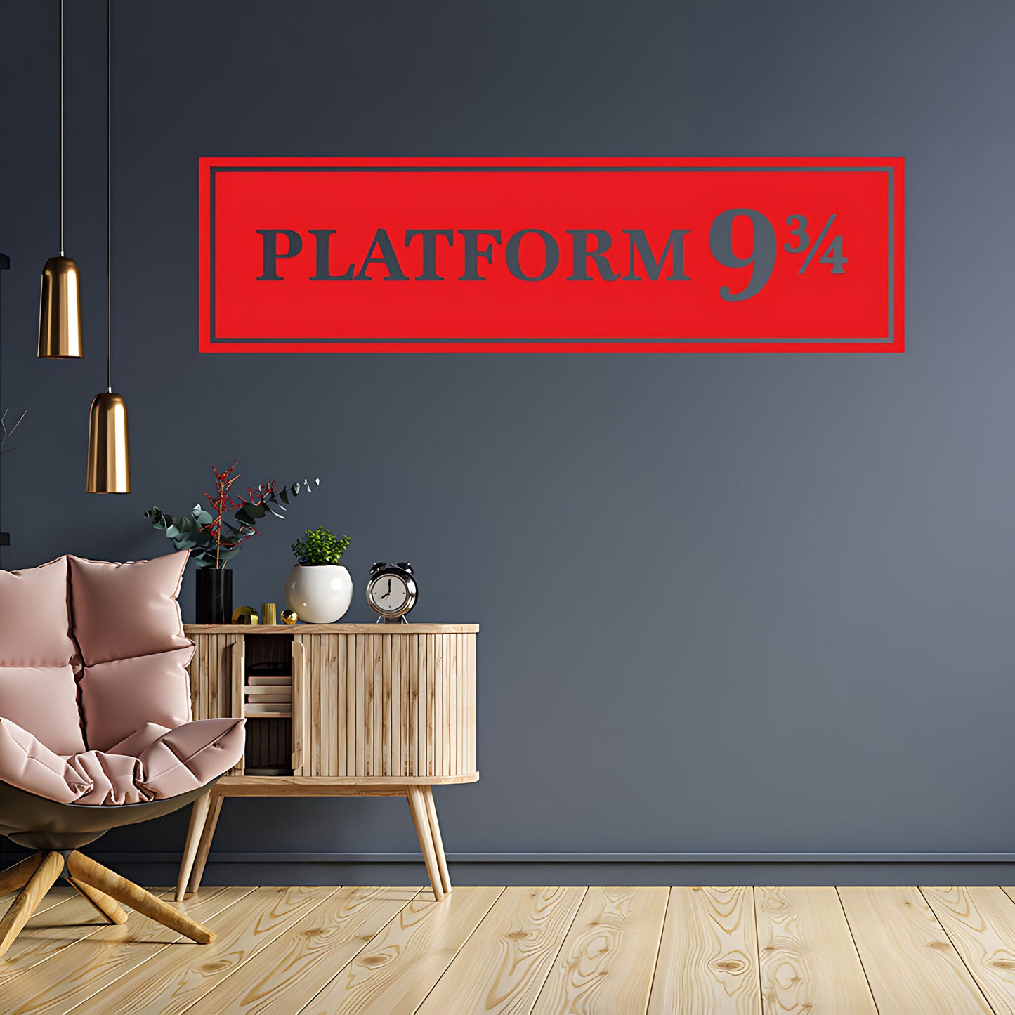 Harry Potter Wall Sticker Platform 9 3/4 Vinyl Art Decal Quote