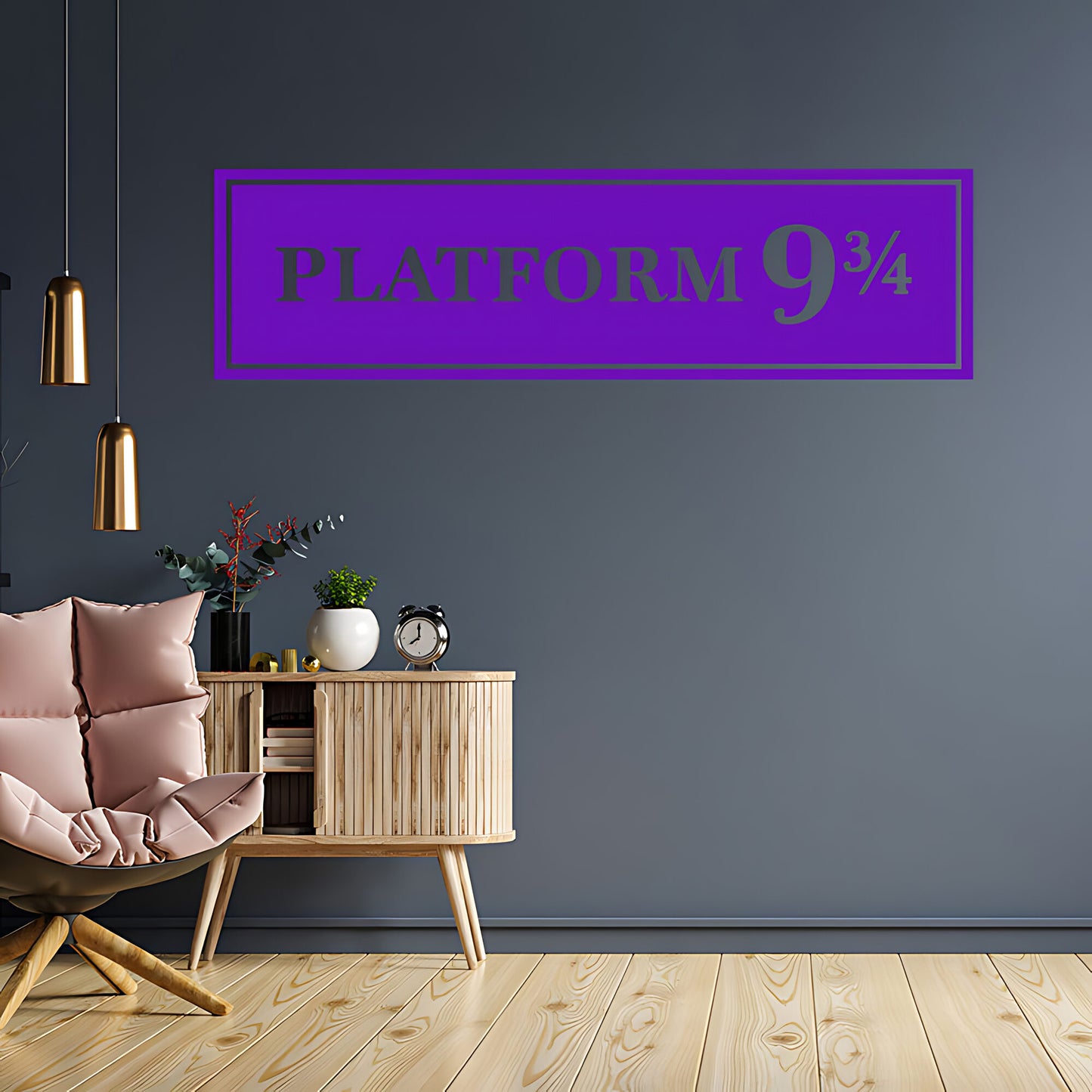 Harry Potter Wall Sticker Platform 9 3/4 Vinyl Art Decal Quote