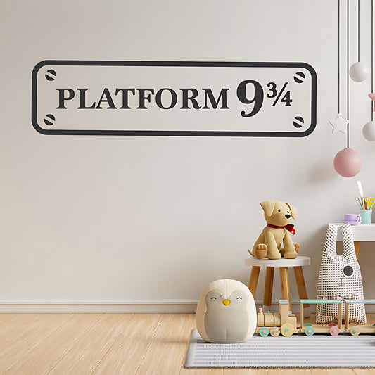 Harry Potter Wall Sticker Platform 9 3/4 Vinyl Art Decal Quote