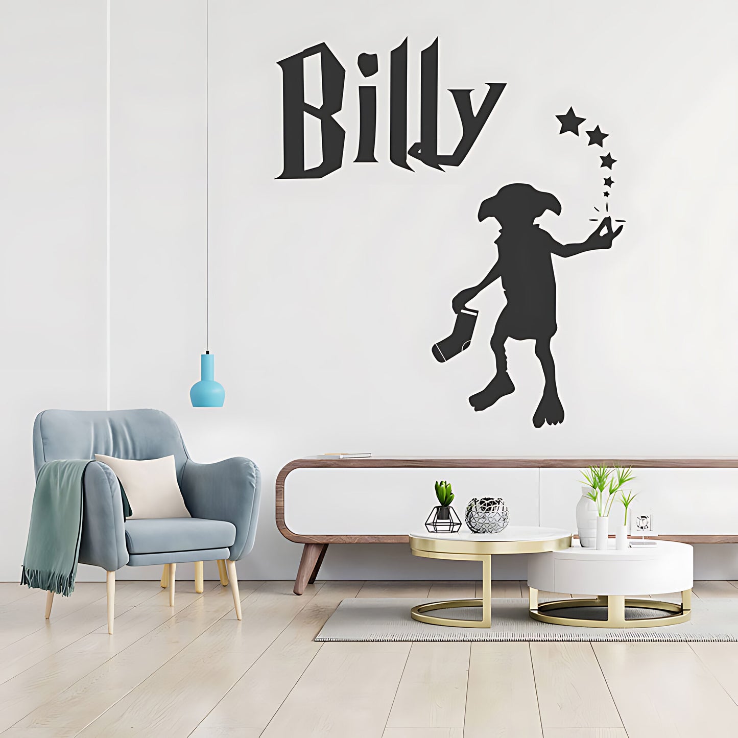 Personalised Harry Potter Wall Sticker Dobby Vinyl Art Decal Quote