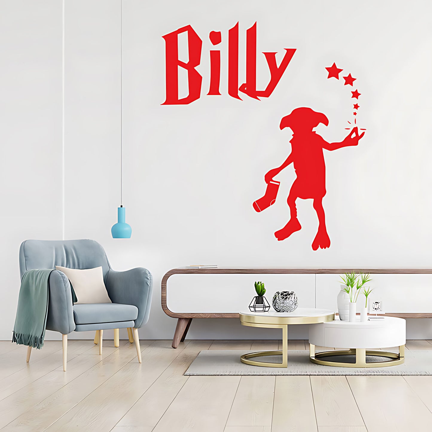 Personalised Harry Potter Wall Sticker Dobby Vinyl Art Decal Quote