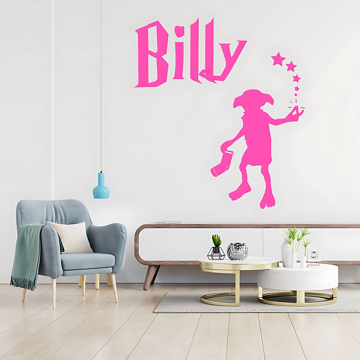 Personalised Harry Potter Wall Sticker Dobby Vinyl Art Decal Quote