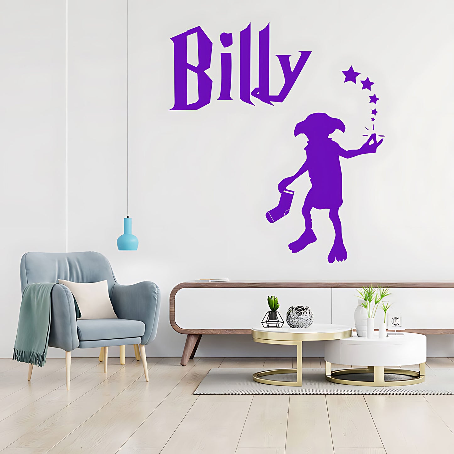 Personalised Harry Potter Wall Sticker Dobby Vinyl Art Decal Quote